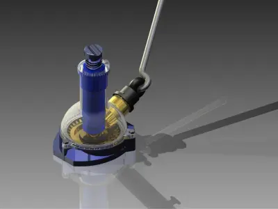 screw jack Free 3D model by hendri
