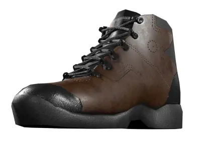 Safety Boots Low Poly Low-poly 3D model