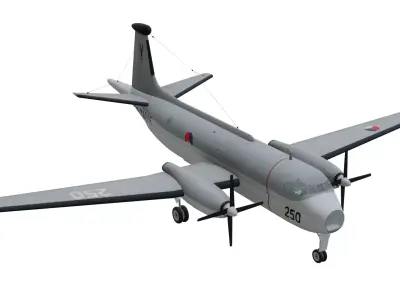 Breguet Atlantic Br 1150 Low-poly 3D model
