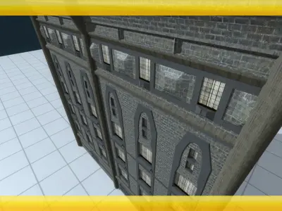 Historic Building Unity 5 Low-poly 3D model