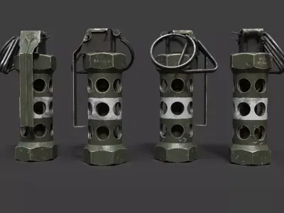 M84  flash and sound grenade 3D model