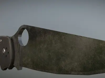 Folding Knife Low-poly 3D model purchase