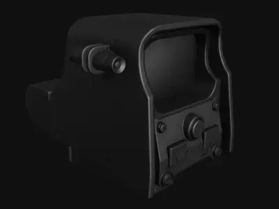 Holographic Sight Custom Low-poly 3D model
