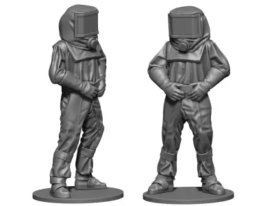 Hazmat suit  3D print model buy