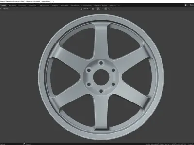 Subaru WRX STI AVID AV-06 Rim 3D model