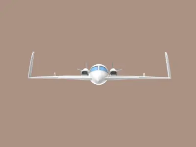Beech Starship 3D print model