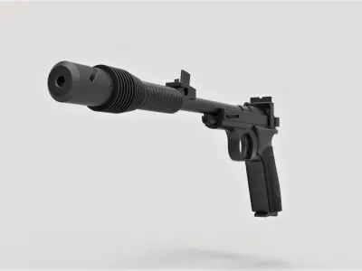 Princess Leia Blaster pistol Defender from Star Wars A New Hope 3D model