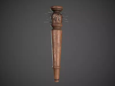 Spiked Table Leg Weapon Low-poly 3D model