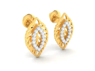 Women Earring 3D print model 2