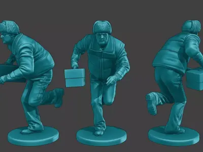 Actual Male Truck Driver AMTD 008 3D print model