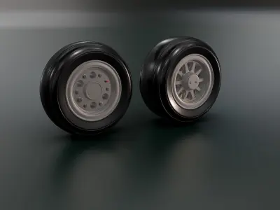 Airplane Wheels 3D model