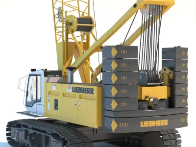 Liebherr Crawler Crane LR 1100 3D model