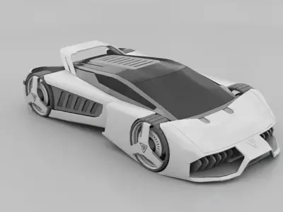 sci-fi vehicle Free 3D model