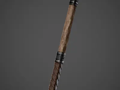 medieval mallet Low-poly 3D model