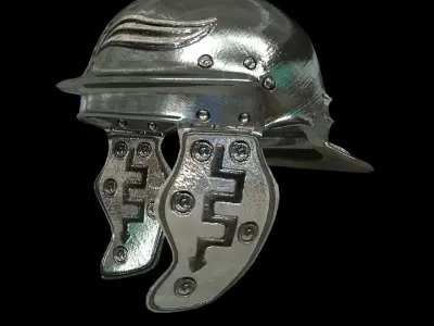 Romans helmet Low-poly 3D model
