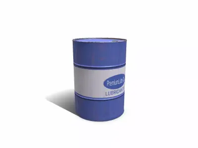 Oil Barrel Low-poly PBR Free low-poly 3D model