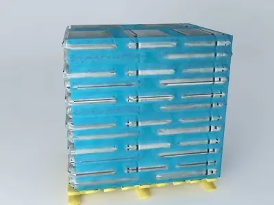 Pallet 60 bags Free 3D model