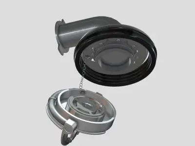 A320 Refuel coupling cap 3D model Download Low-poly 3D model