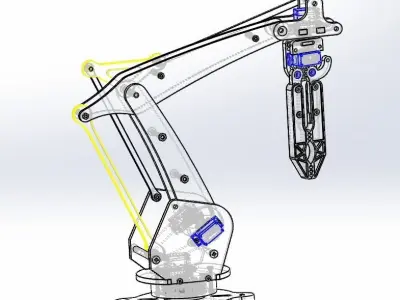 robotic arm 3D model 24