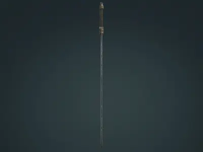 Viking Sword E - Fantasy Weapon Low-poly 3D model