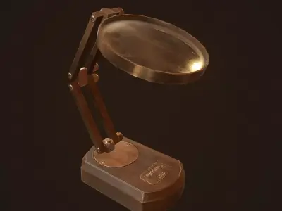 Magnifying glass - PBR Game Ready Low-poly 3D model