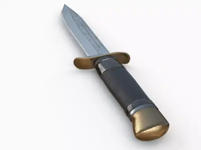 Combat Knife HP40 Low-poly 3D model
