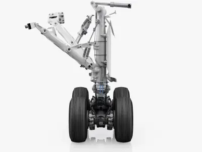 Rear Landing Gear for Boeing 787 3D model