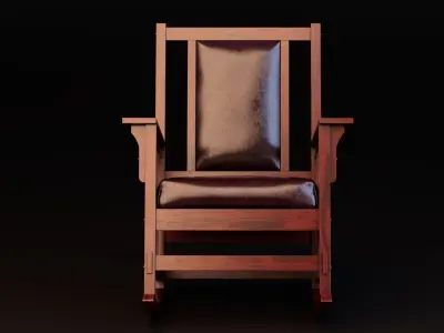 Retro Rocking Chairs 3D model