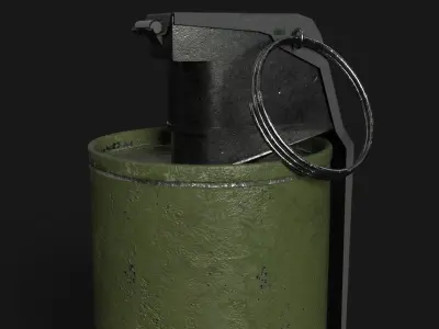 3D Smoke grenade Low-poly 3D model