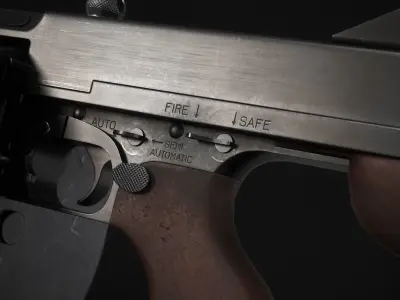 M1 Thompson Low-poly 3D model