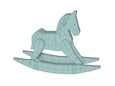 Wooden Horse Free 3D model
