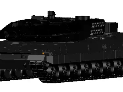 Leopard Tank 3D print model