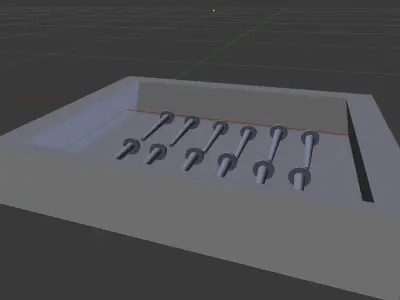 box of nails free Free low-poly 3D model