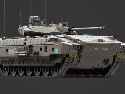 Infantry Fighting Vehicle Concept 3D model
