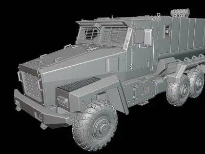 Ural Tifun truck 3D print model
