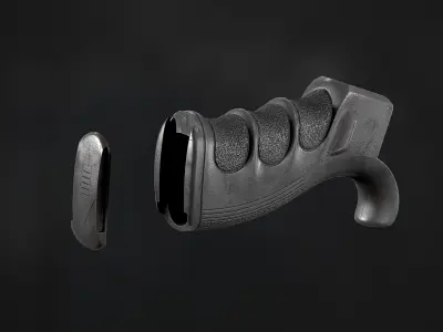 Trinity Force DMR Grip Low-poly 3D model