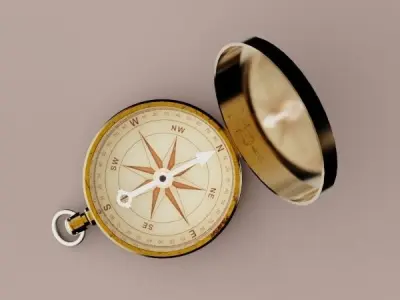 Old Compass 3D model