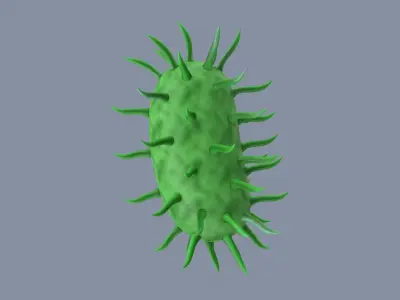 Virus Cell Stylized 3D model