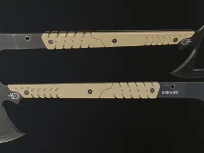Gerber Downrange Tomahawk Low-poly 3D model