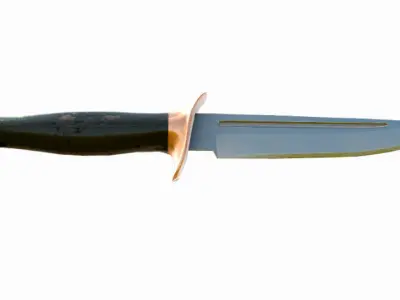  knife old  Low-poly 3D model