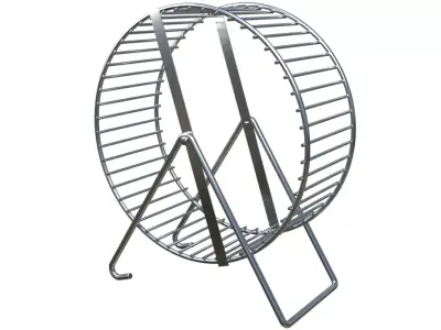 Metal Hamster Wheel 3D model