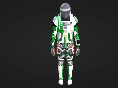 Robot Soldier - Assault Soldier Low-poly 3D model get