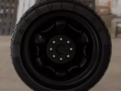 Spare tire -  3D model Free 3D model