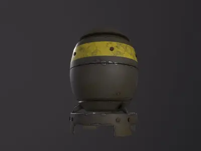 Mini Nuke 3D Model Low-poly 3D model