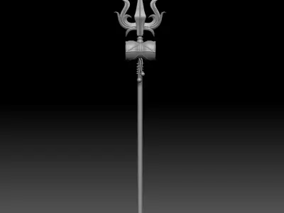 trishul Low-poly 3D model