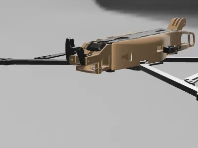 FPV mounts and covers MARK4 V2 10 inch xt60 antenna GoPro  3D print model
