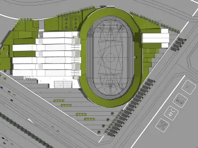 Sketchup Sport Building F4 3D model