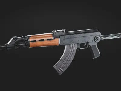M70 Assault Rifle Low-poly 3D model