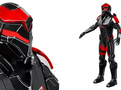 Soldier Futuristic soldier Free 3D model