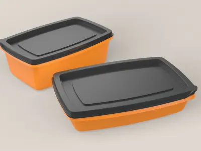 Plastic Containers 3D model
